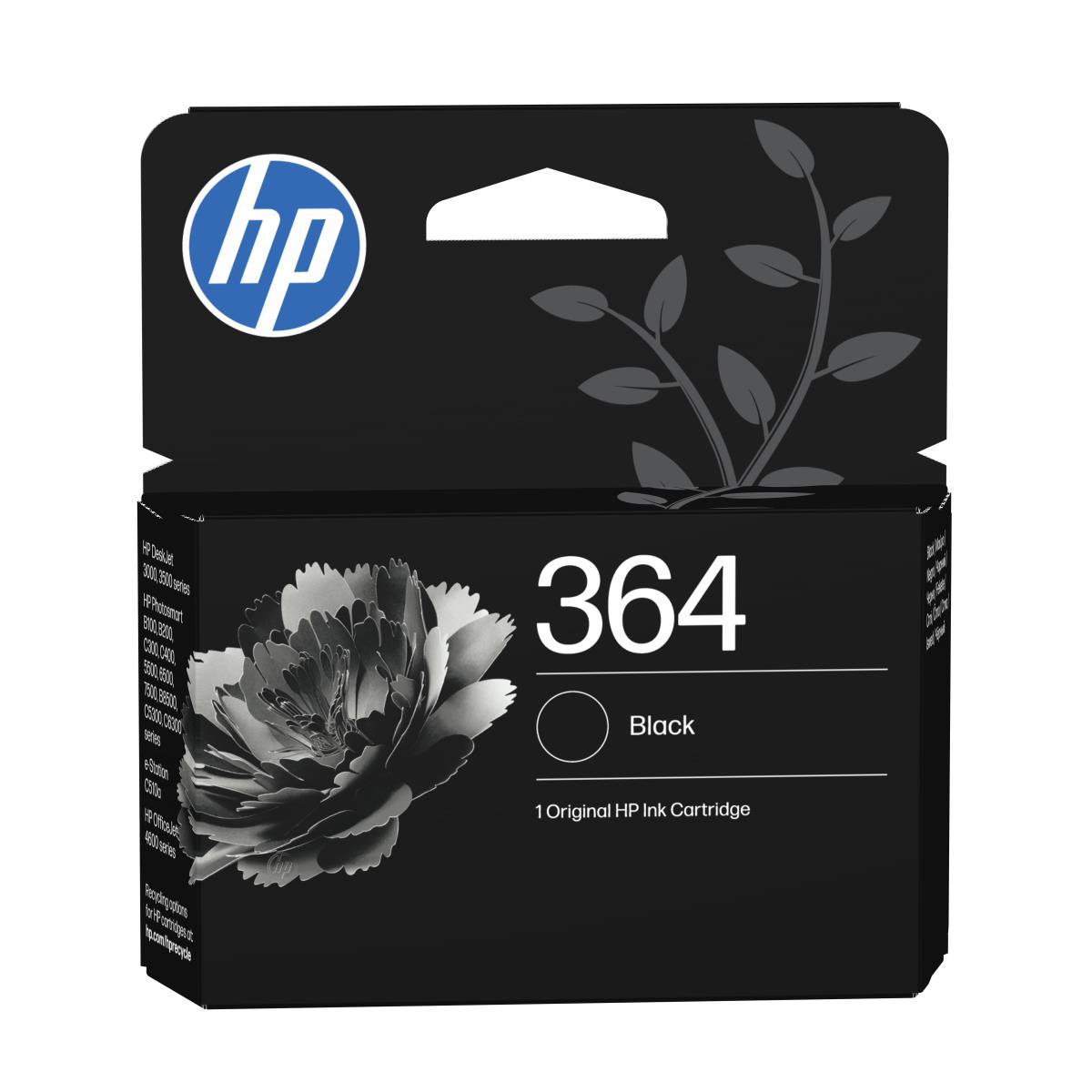 Ink Cartridge - No 364 - 250 Pages - Black With Vivera Ink