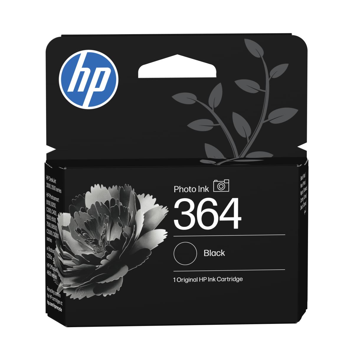 Ink Cartridge - No 364 - 130 Pages - Photo Black With Vivera Ink