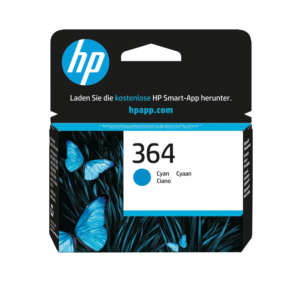 Ink Cartridge - No 364 - 300 Pages - Cyan With Vivera Ink