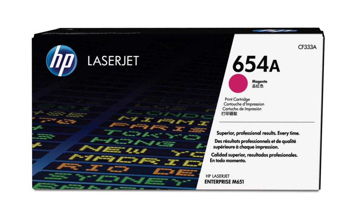 Toner Cartridge - No 654A - 15k Pages - Magenta