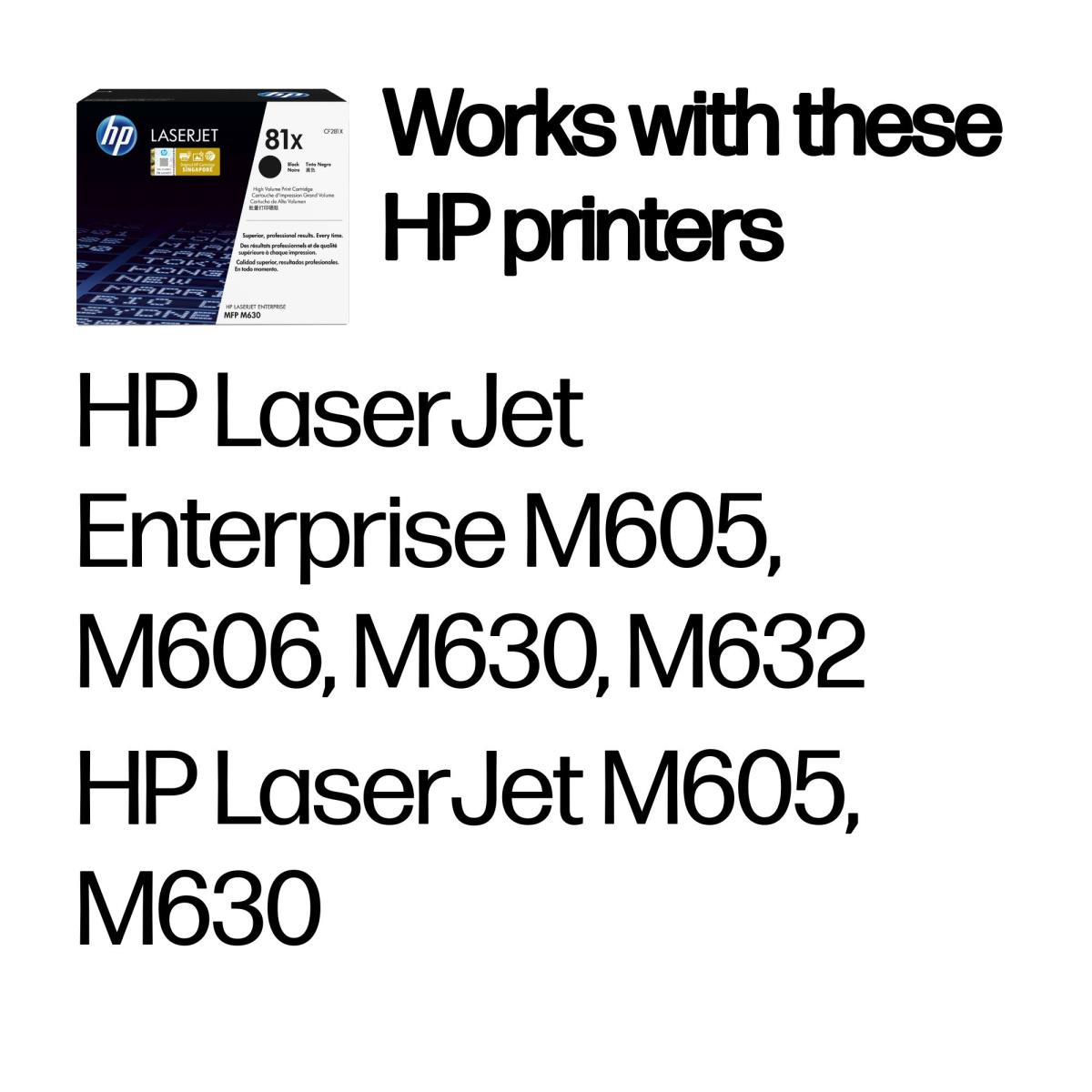 Toner Cartridge - No 81X - High Yield - 25k Pages - Black