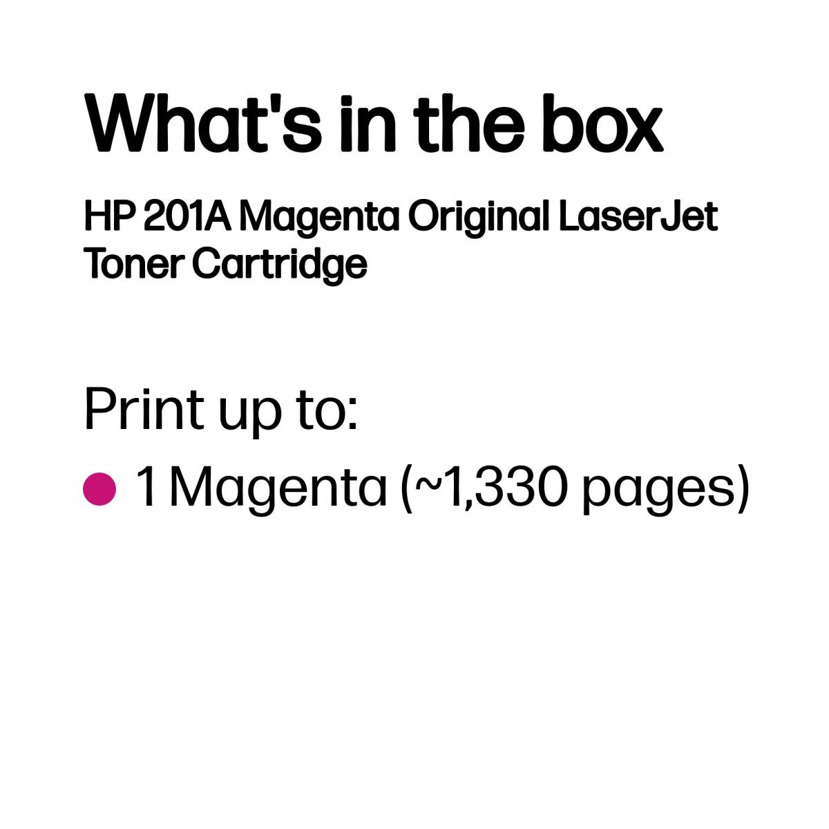 Toner Cartridge - No 201A - 1400 Pages - Magenta