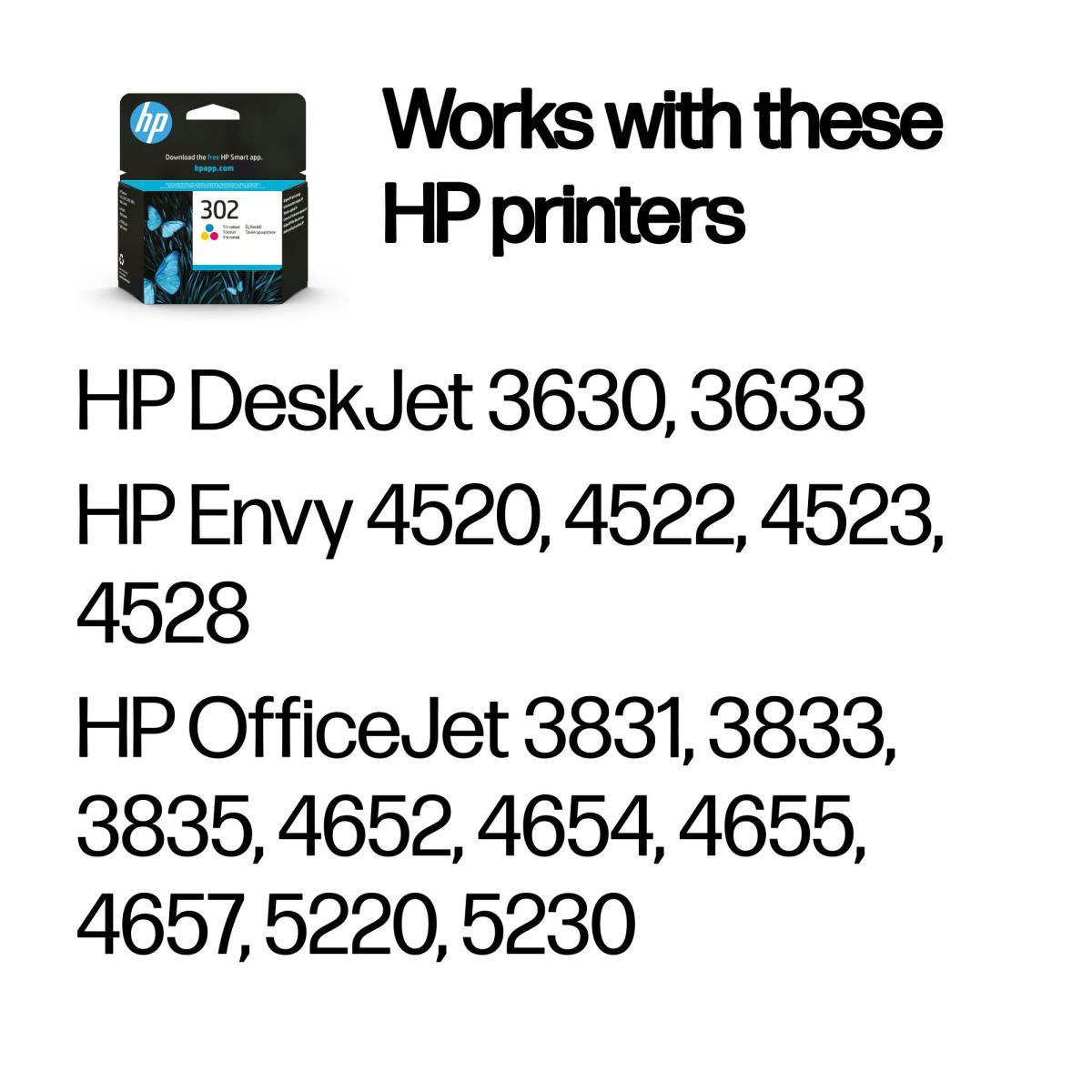 Ink Cartridge - NO 302 - 165 Pages - Tri-color