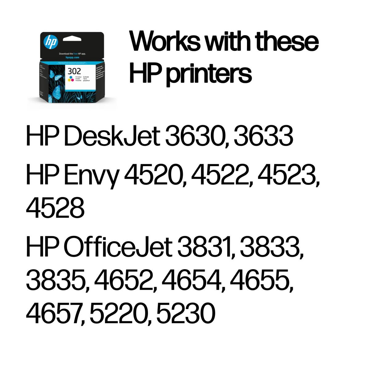 Ink Cartridge - NO 302 - 165 Pages - Tri-color - Blister