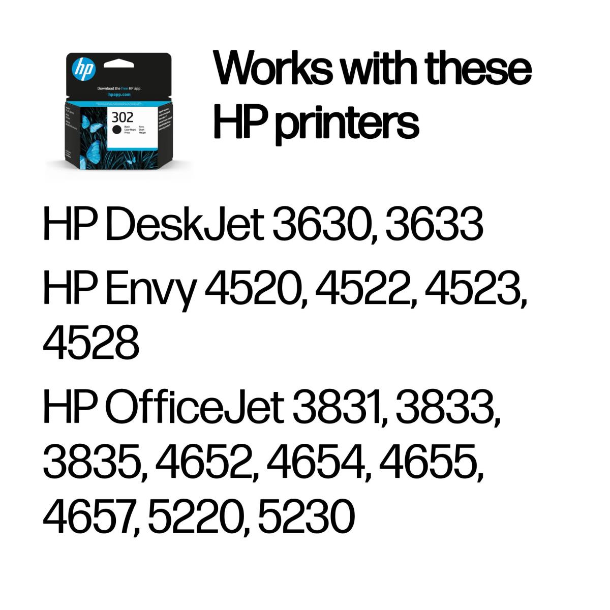 Ink Cartridge - No 302 - 190 Pages - Black - Blister
