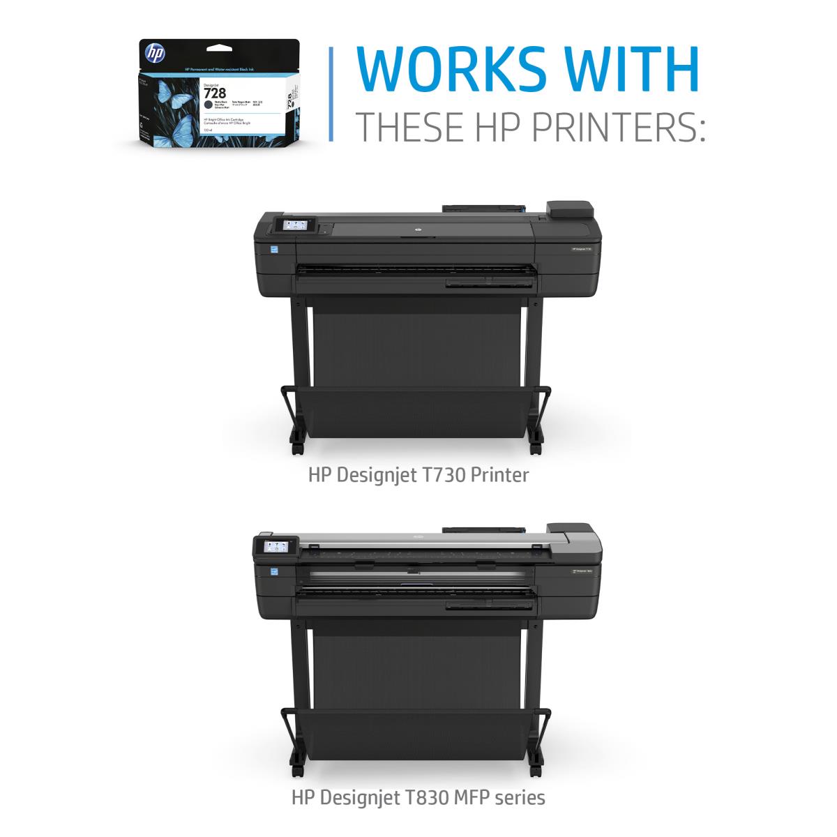 Ink Cartridge - No 728 - 130ml - Cyan