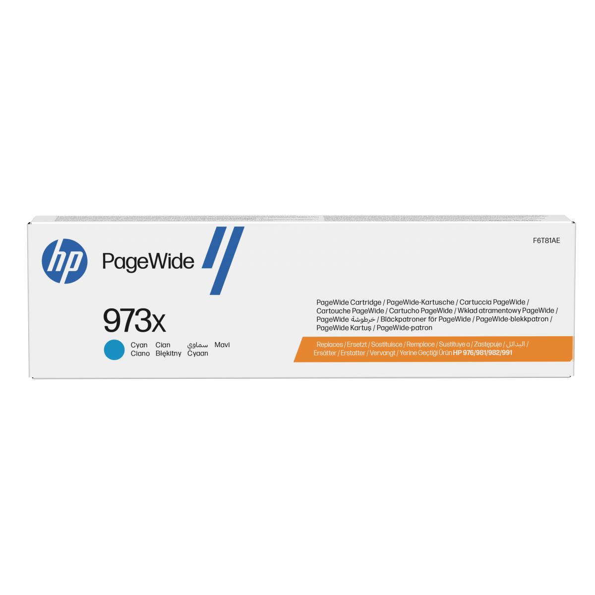 Ink Cartridge - No 973X PageWide - High Yield - 7k Pages - Cyan