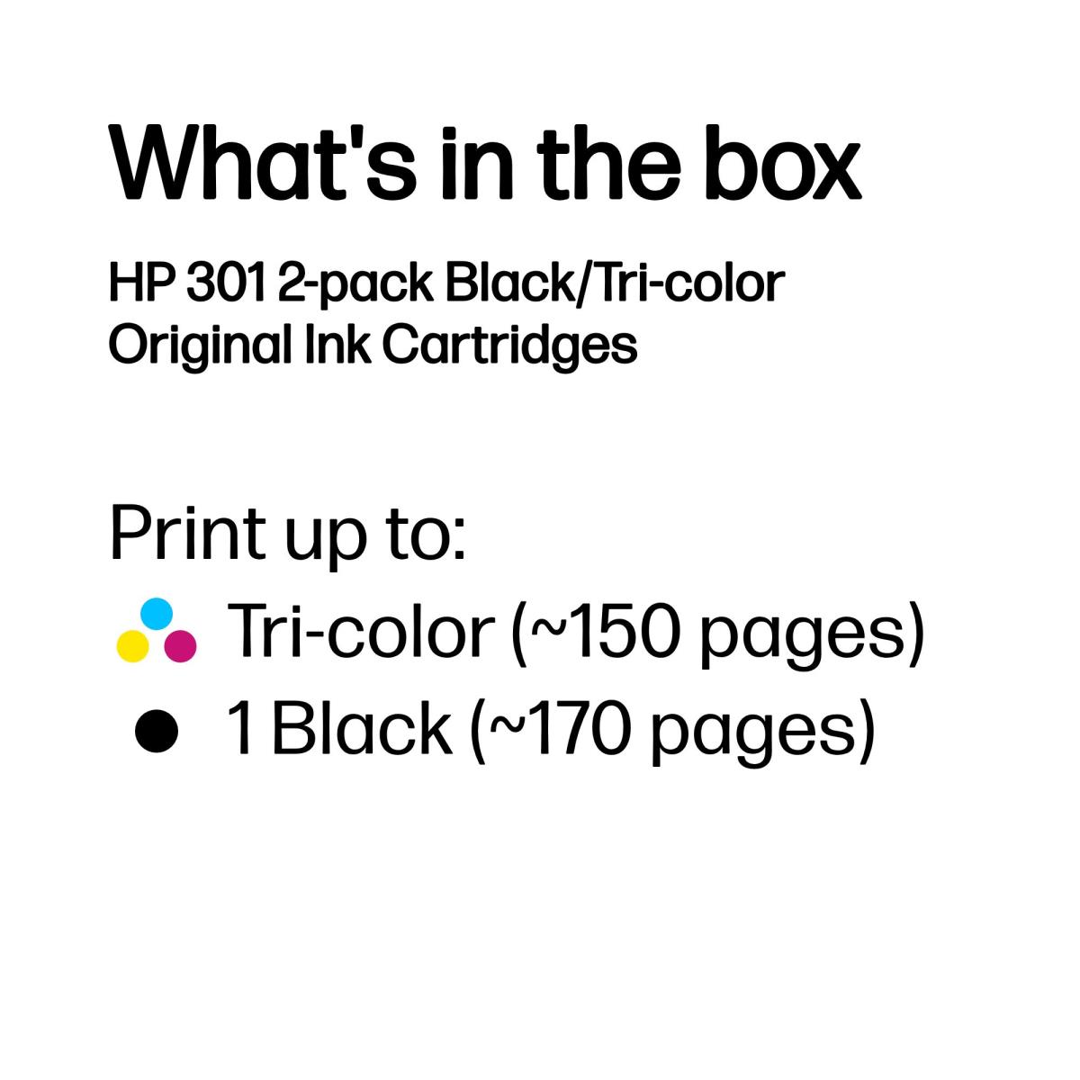 Ink Cartridge - No 301 - CMYK - Combo Pack - Blister