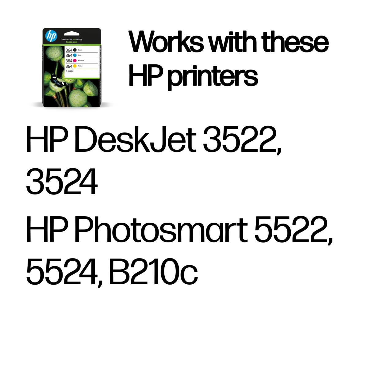 Ink Cartridge - No 364 - CMYK Combo - 4 Pack - Blister