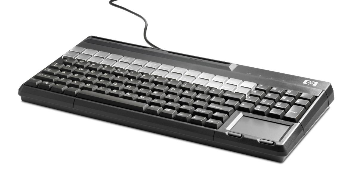 POS Keyboard with Magnetic Stripe Reader USB Azerty French