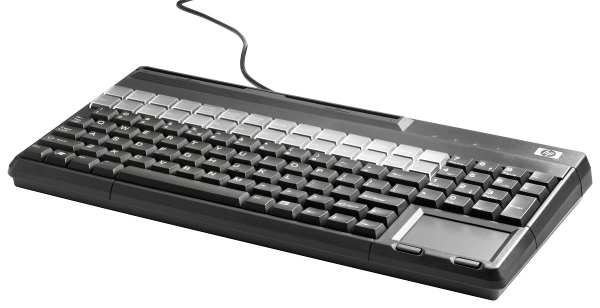 POS Keyboard with Magnetic Stripe Reader USB Azerty French