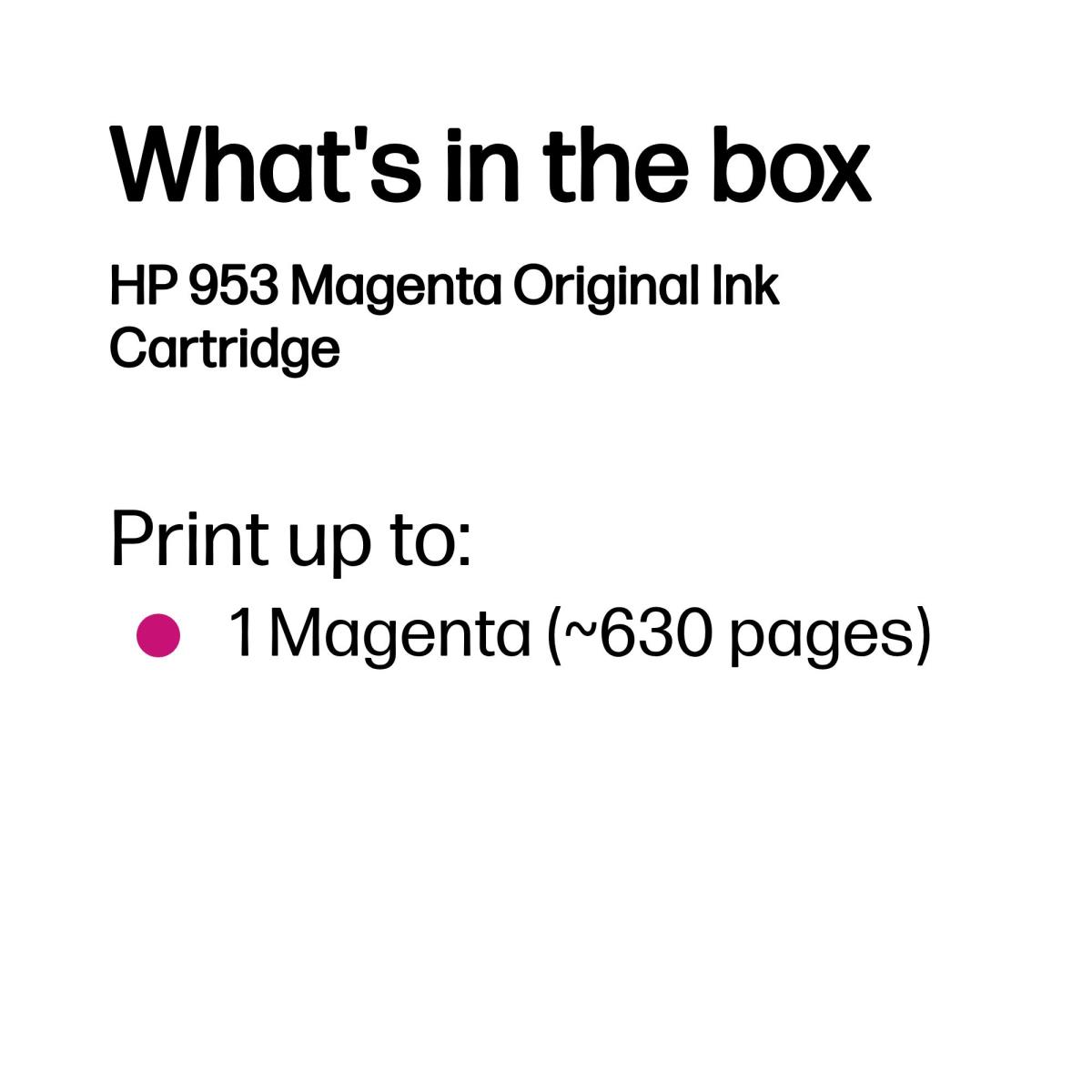Ink Cartridge - No 953 - 700 Pages - Magenta