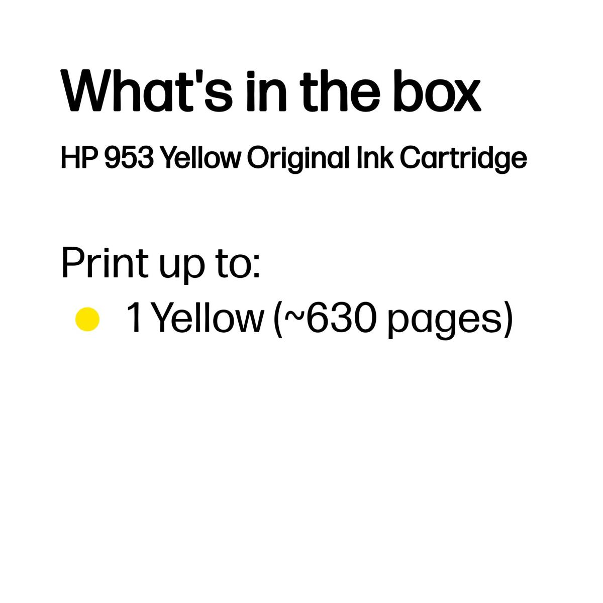 Ink Cartridge - No 953 - 700 Pages - Yellow
