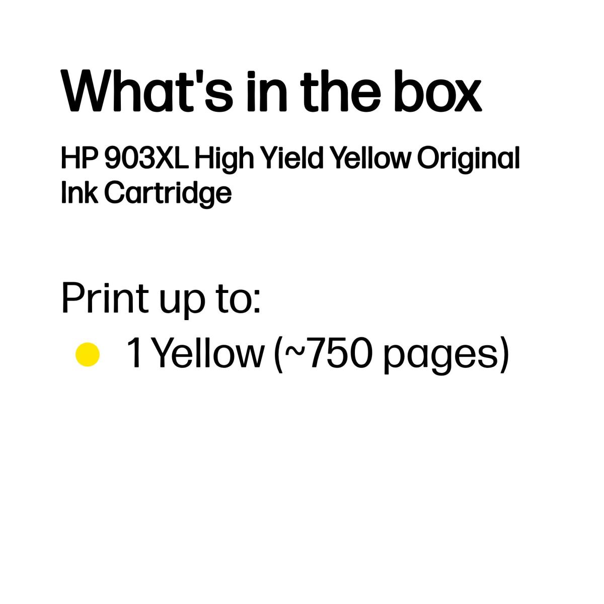 Ink Cartridge - No 903XL - 825 Pages - Yellow - Blister