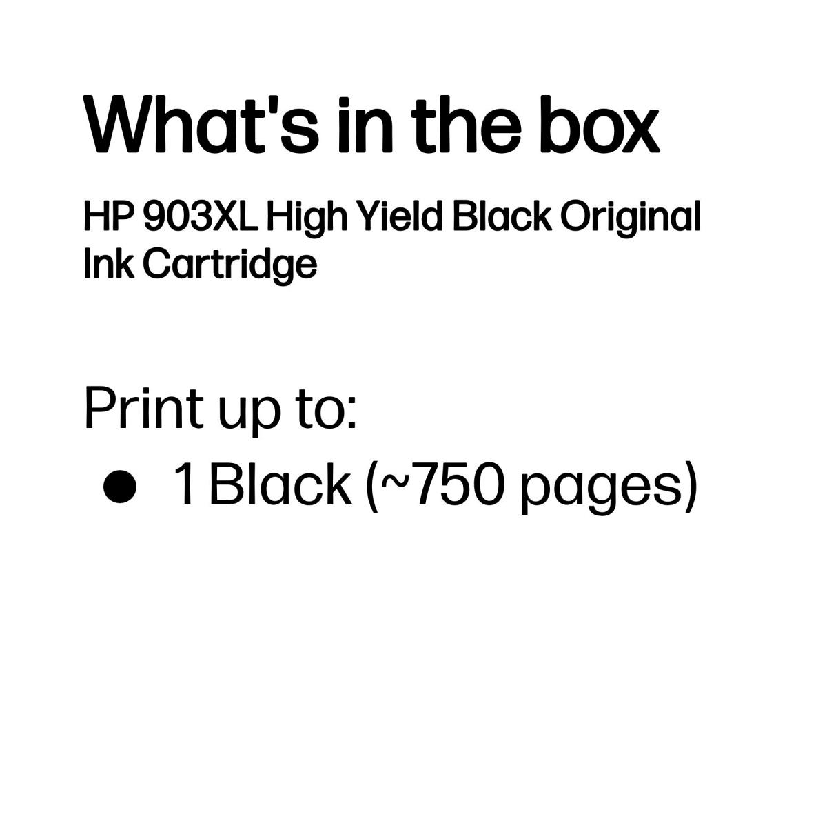 Ink Cartridge - No 903XL - 825 Pages - Black