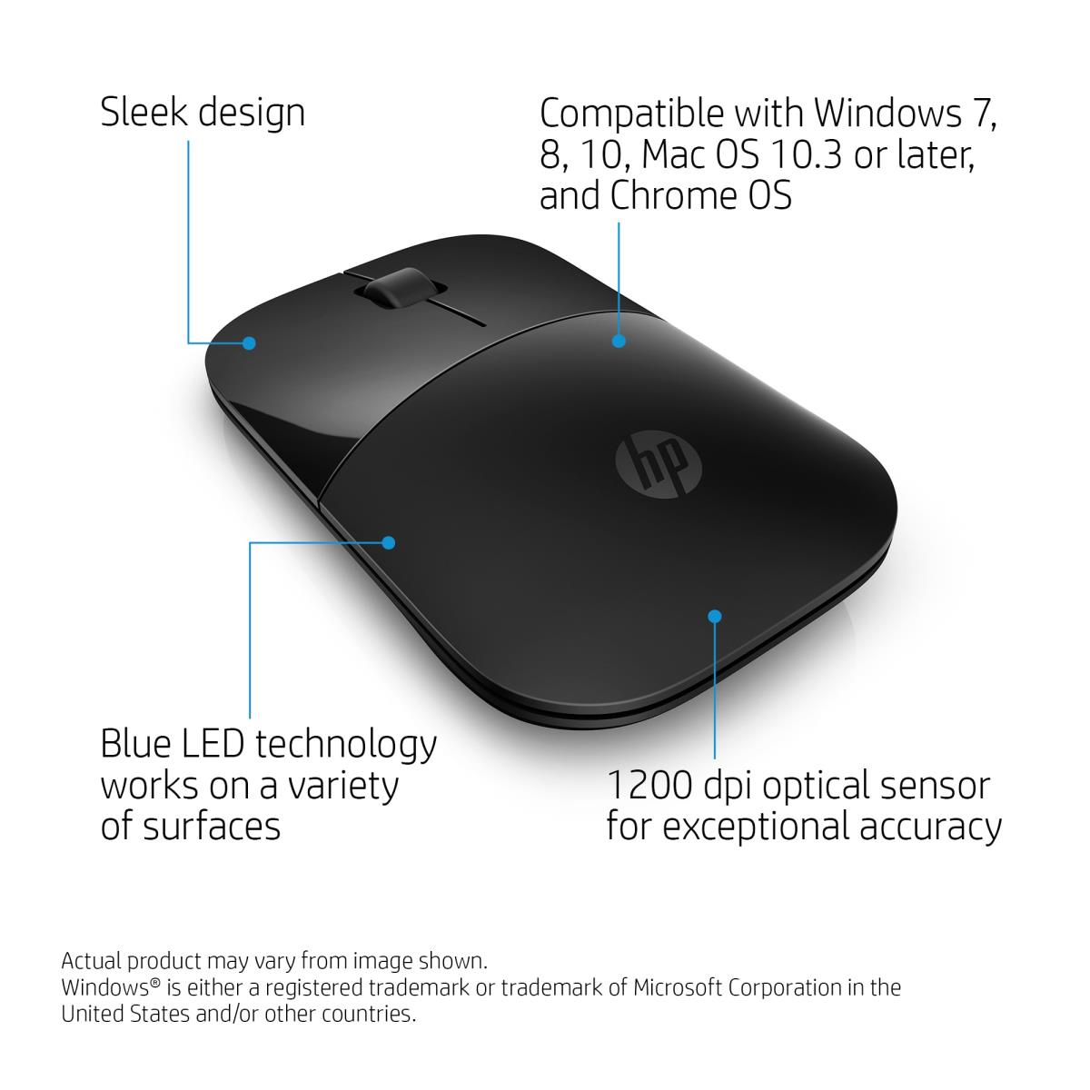 Wireless Mouse - Z3700 - Black