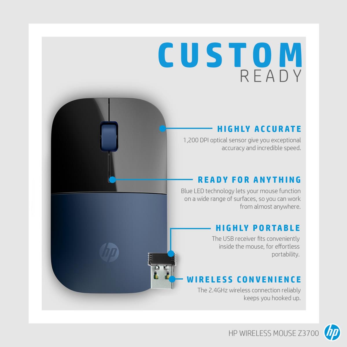 Wireless Mouse - Z3700 - Blue