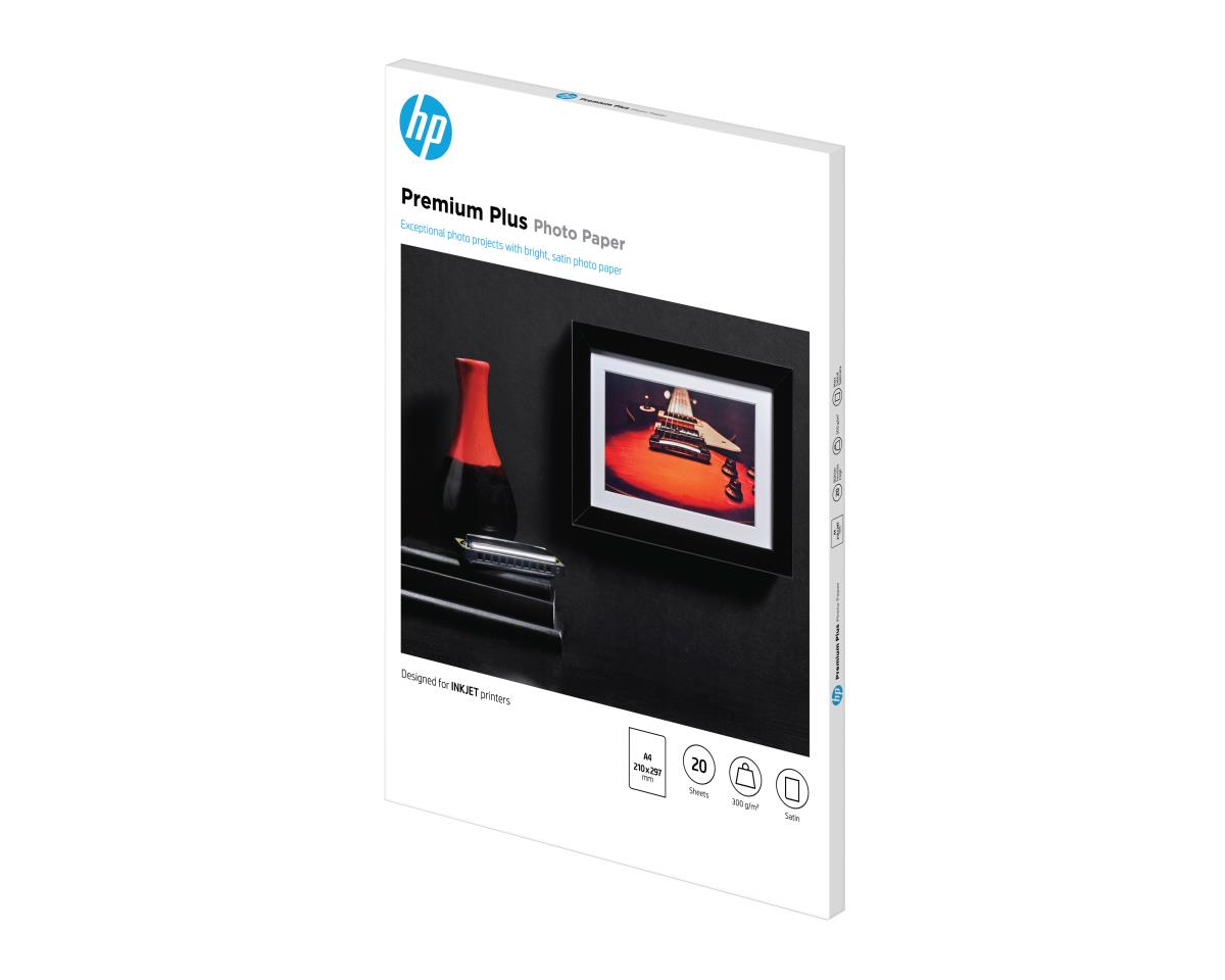 Premium Plus Semi-gloss Photo Paper-20 sht/A4/210 x 297 mm (CR673A)