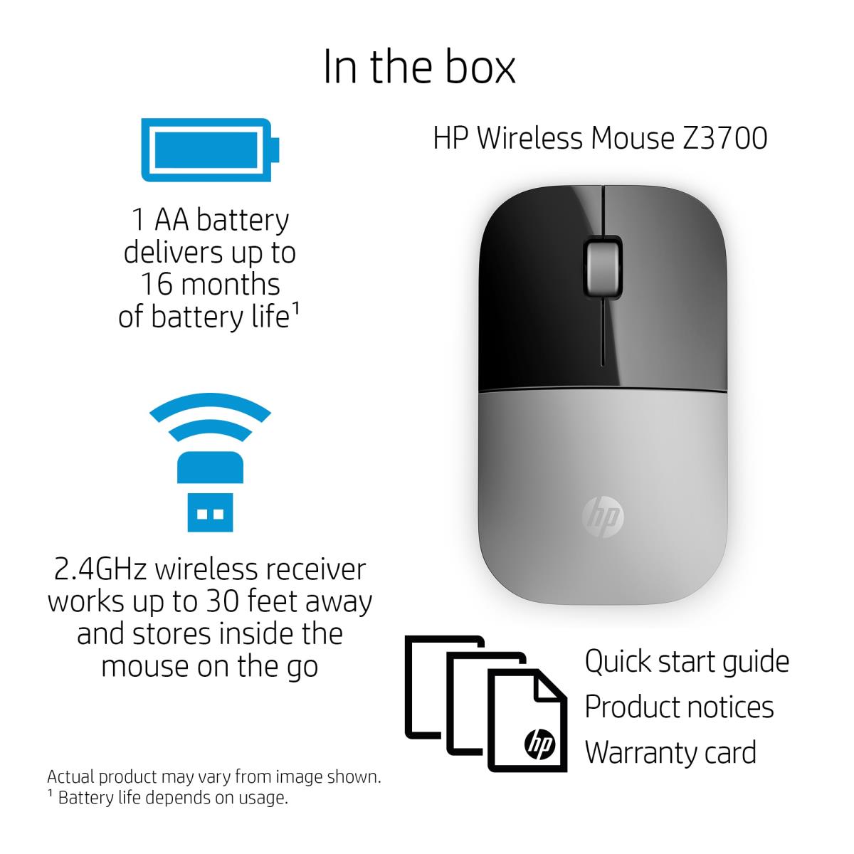 Wireless Mouse - Z3700 - Silver