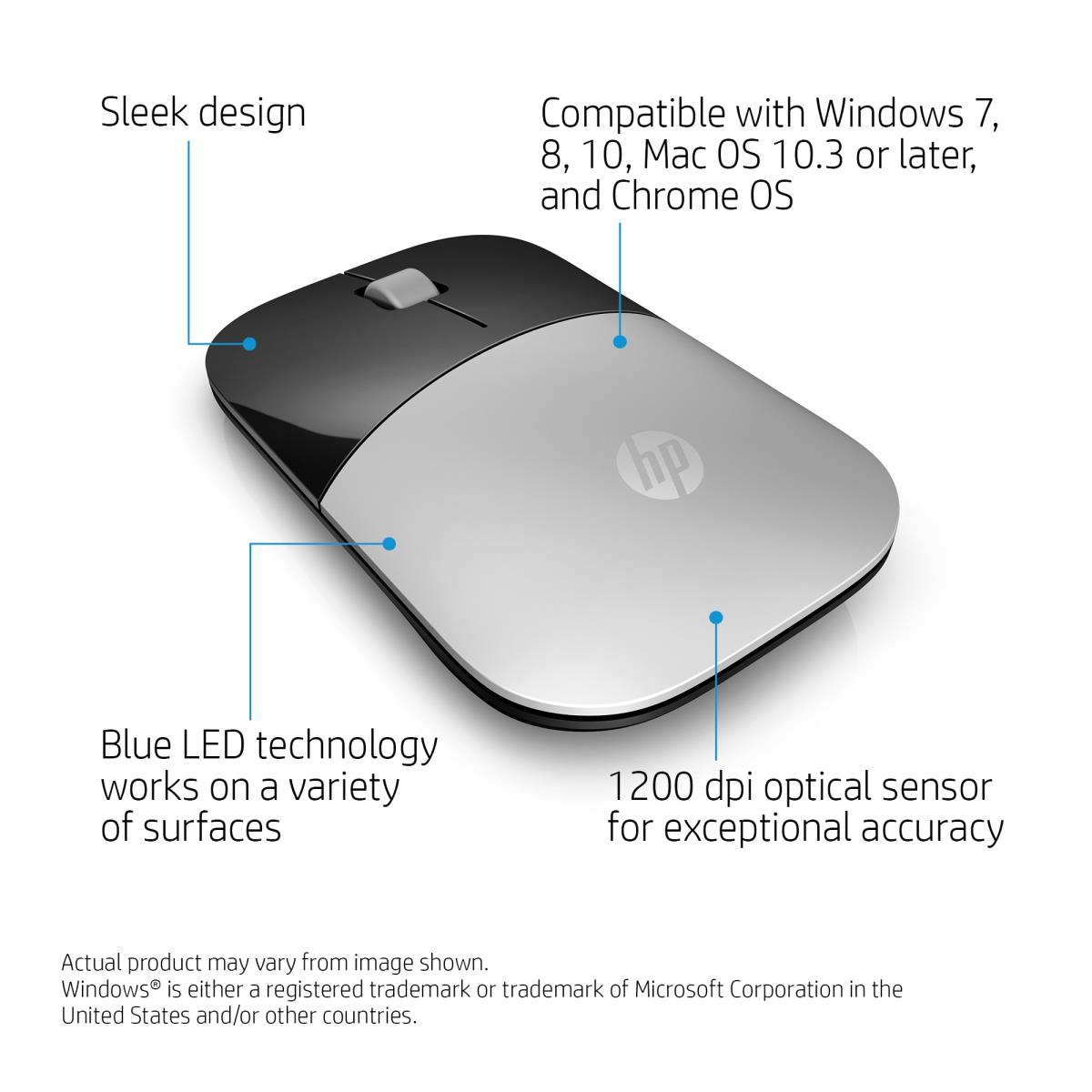 Wireless Mouse - Z3700 - Silver