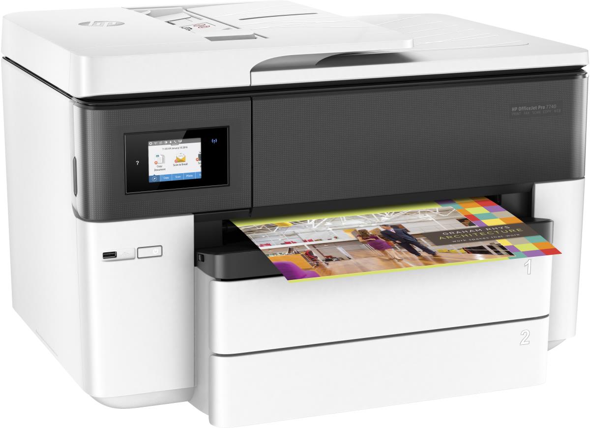 OfficeJet Pro 7740 Wide Format - Color All-in-One Printer - Inkjet - A3 - USB / Ethernet / Wi-Fi