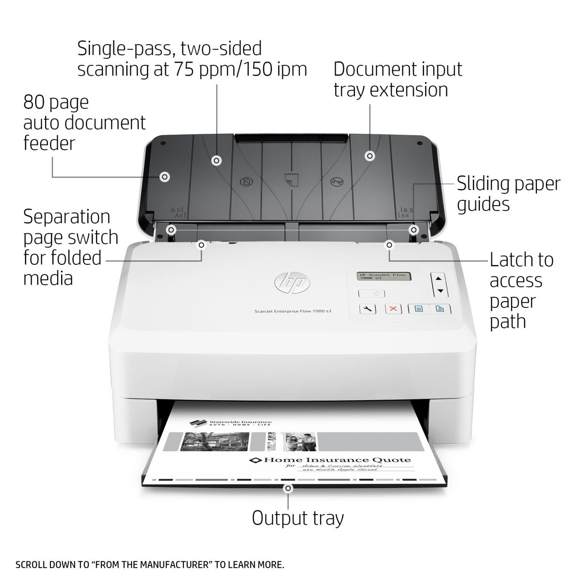 Scanjet Enterprise 7000 s3 Sheet-Feed Scanner