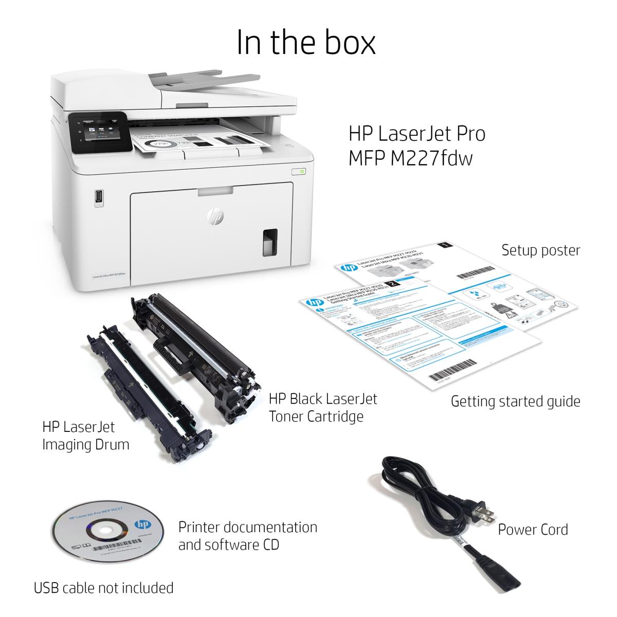 LaserJet Pro M227fdw - Multifunction Printer - Laser - A4 - USB / Ethernet / Wi-Fi