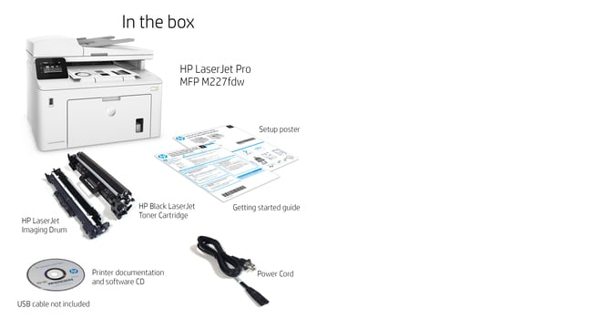 LaserJet Pro M227fdw - Multifunction Printer - Laser - A4 - USB / Ethernet / Wi-Fi