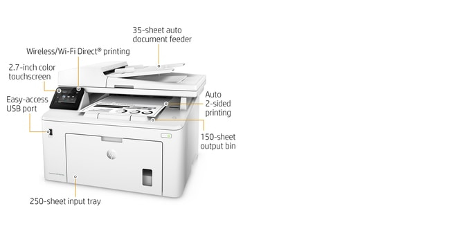 LaserJet Pro M227fdw - Multifunction Printer - Laser - A4 - USB / Ethernet / Wi-Fi