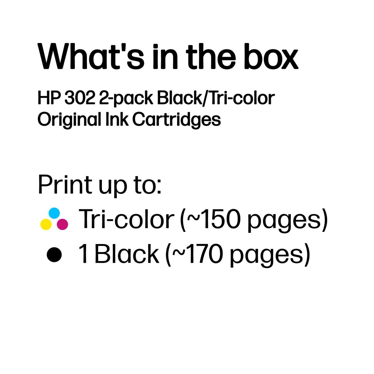 Ink Cartridge - No 302 - Black/Tri-color
