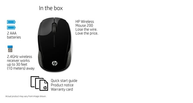 Wireless Mouse - 200 - Black