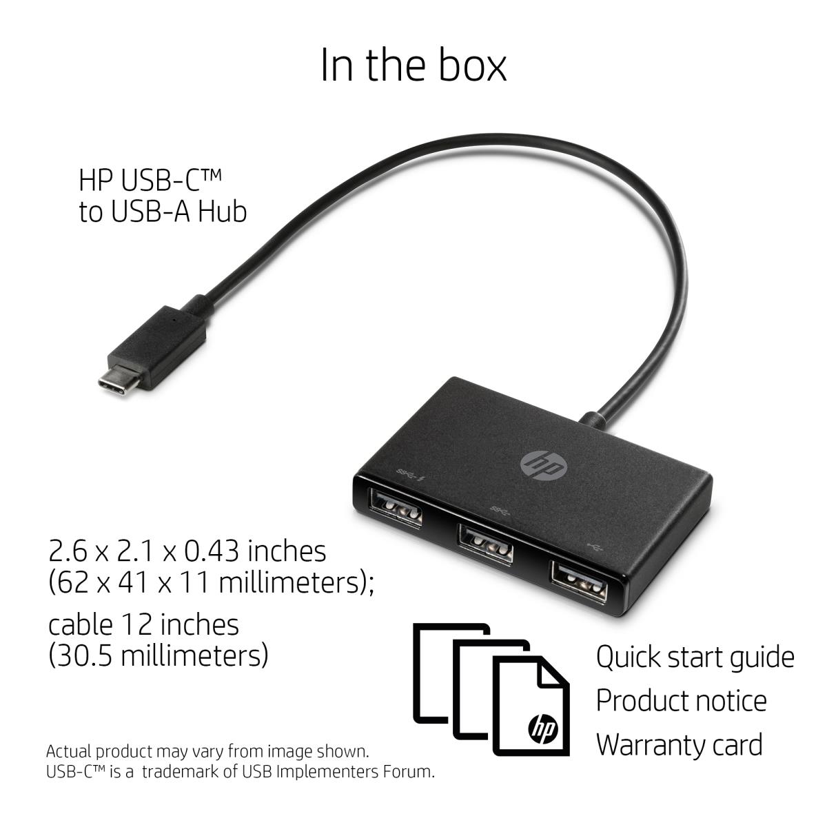 USB-C to USB-A Hub (Z6A00AA)