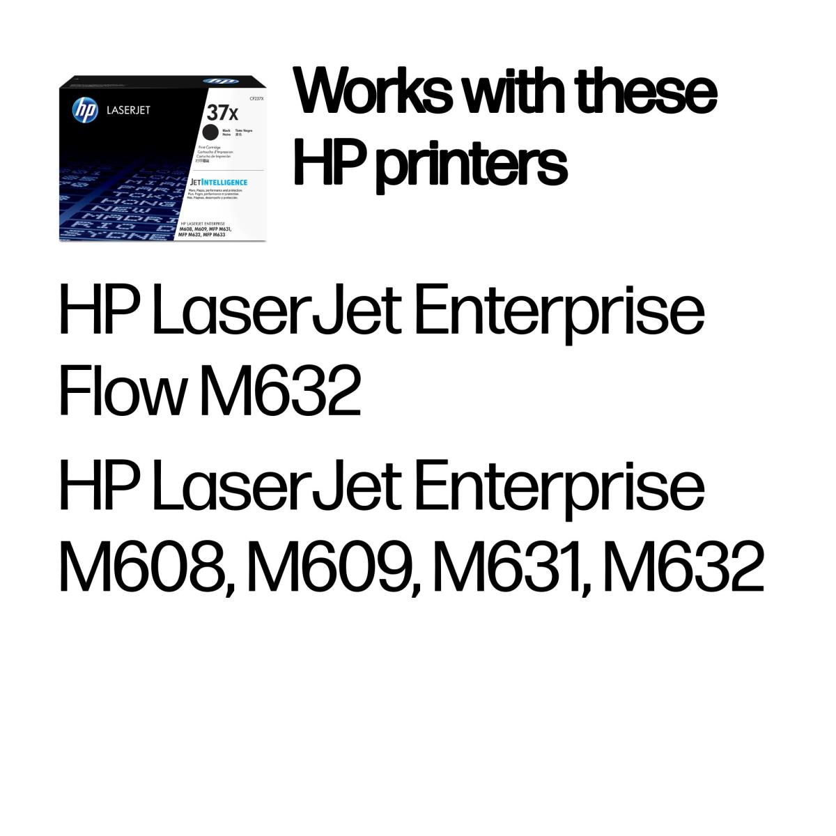 Toner Cartridge - NO 37X - High Yield - 25k Pages - Black