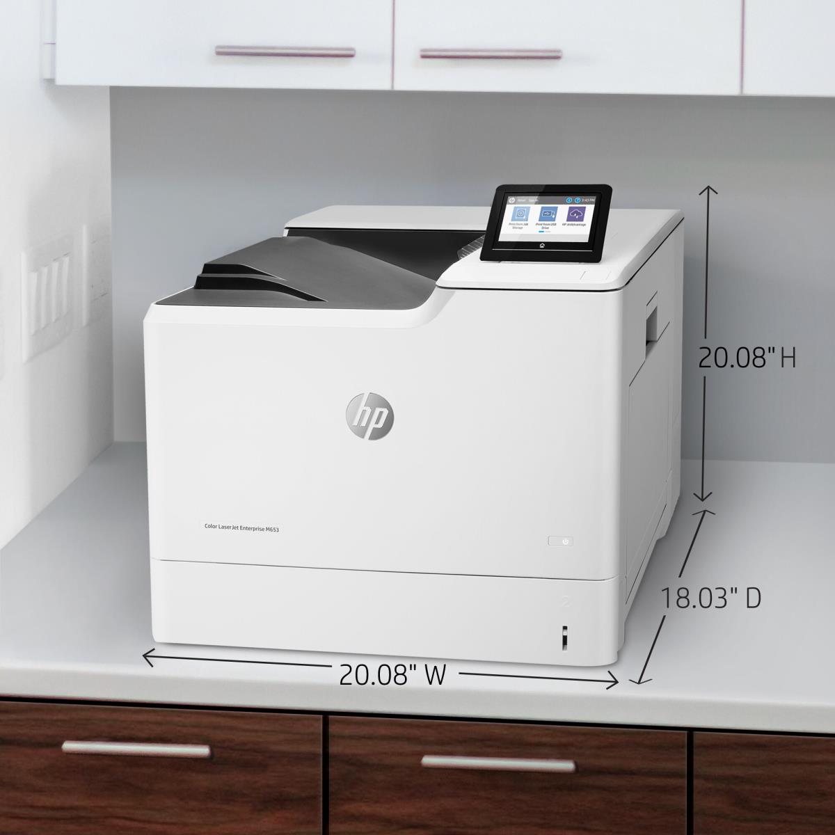 LaserJet Enterprise M653dn - Color Printer - Laser - A4 - USB / Ethernet