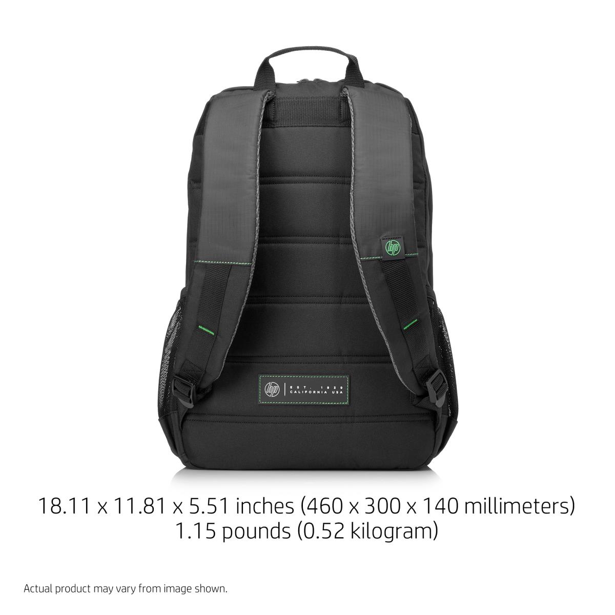 Active - 15.6in Notebook Backpack - Black/Mint Green