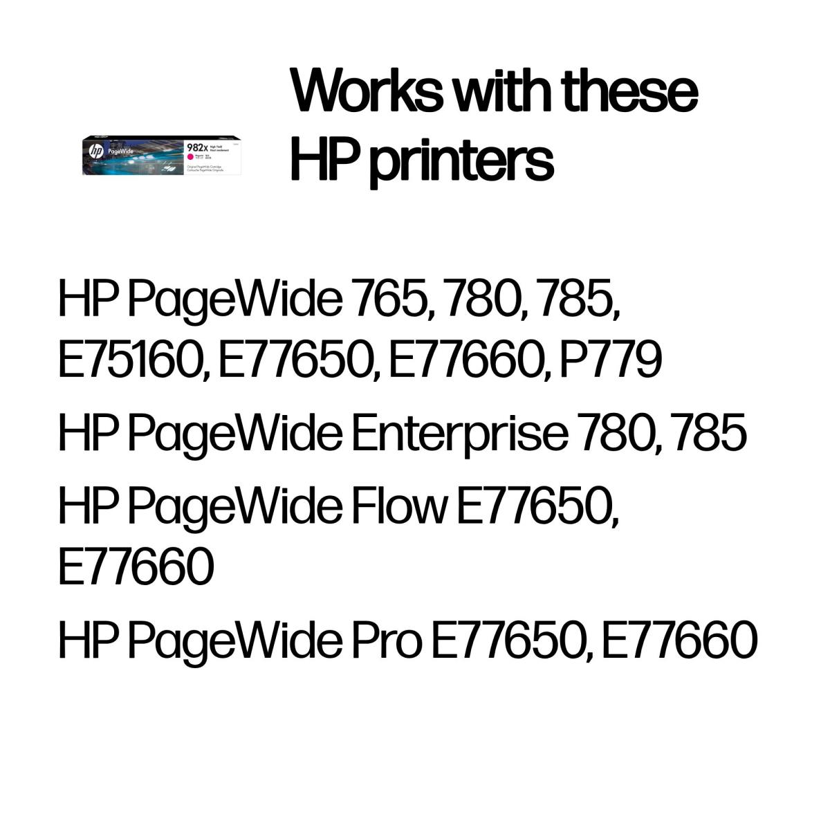 Ink Cartridge - No 982X PageWide - High Yield -16k Pages - Magenta