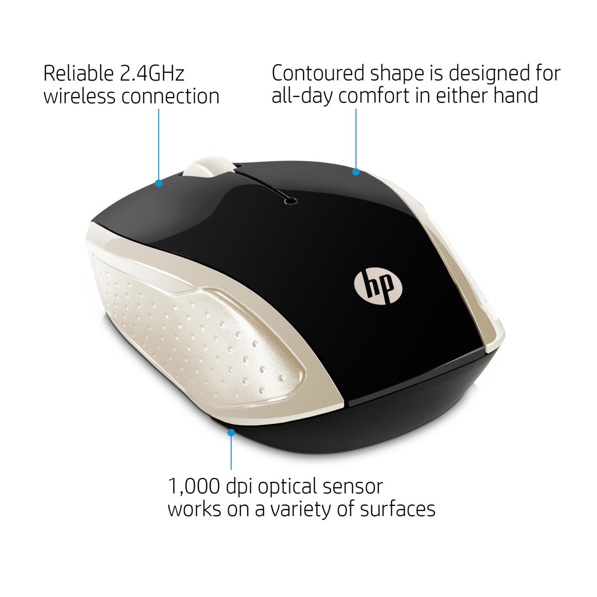 Wireless Mouse - 200 - Silk Gold