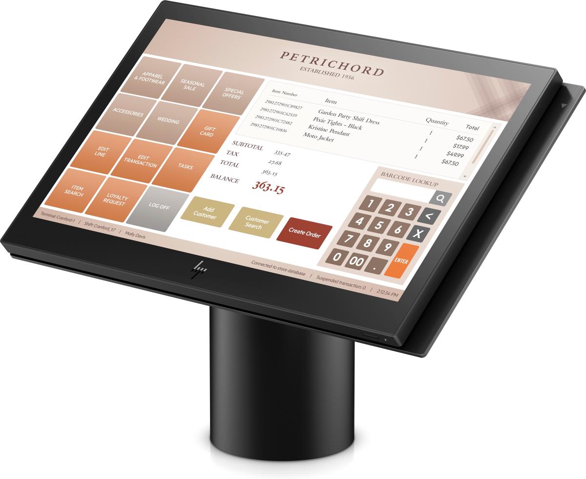 ElitePOS G1 Retail System Model 141- 14in - 3965U - 4GB RAM - 128GB SSD - Win10 Pro