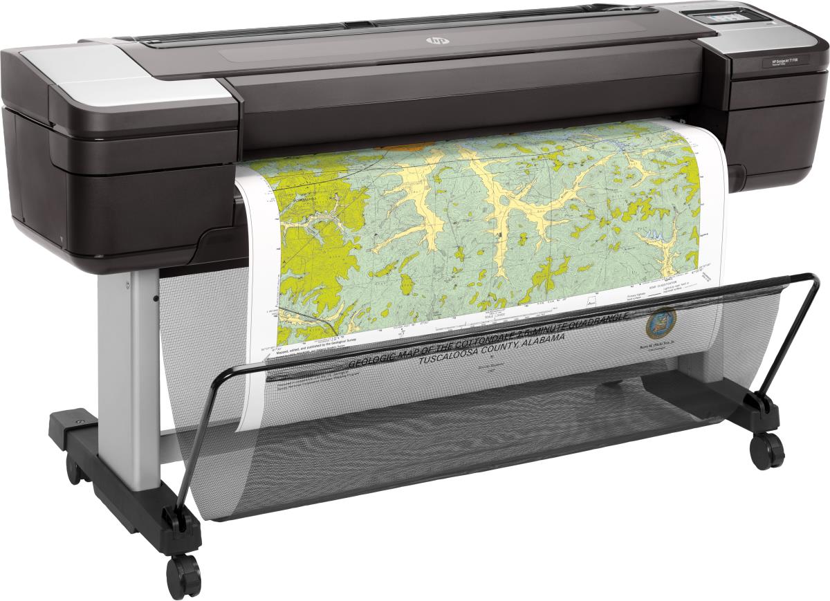 DesignJet T1700 PostScript - Color Printer - Inkjet - 44in - USB / Ethernet