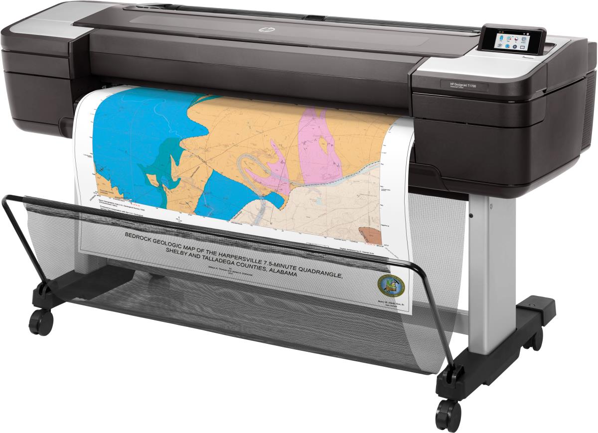 DesignJet T1700 PostScript - Color Printer - Inkjet - 44in - USB / Ethernet