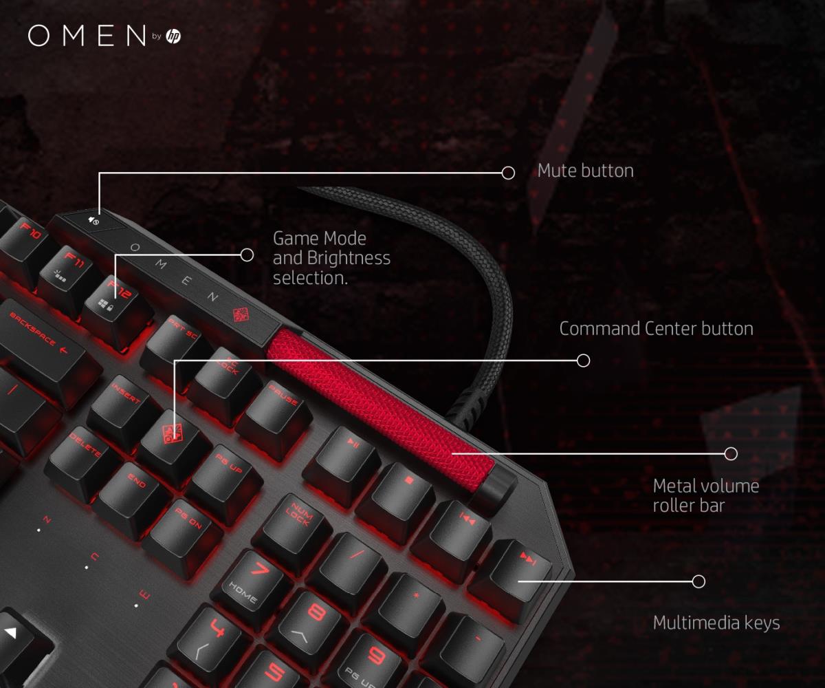 OMEN by HP Sequencer Keyboard - Qwerty Int'l
