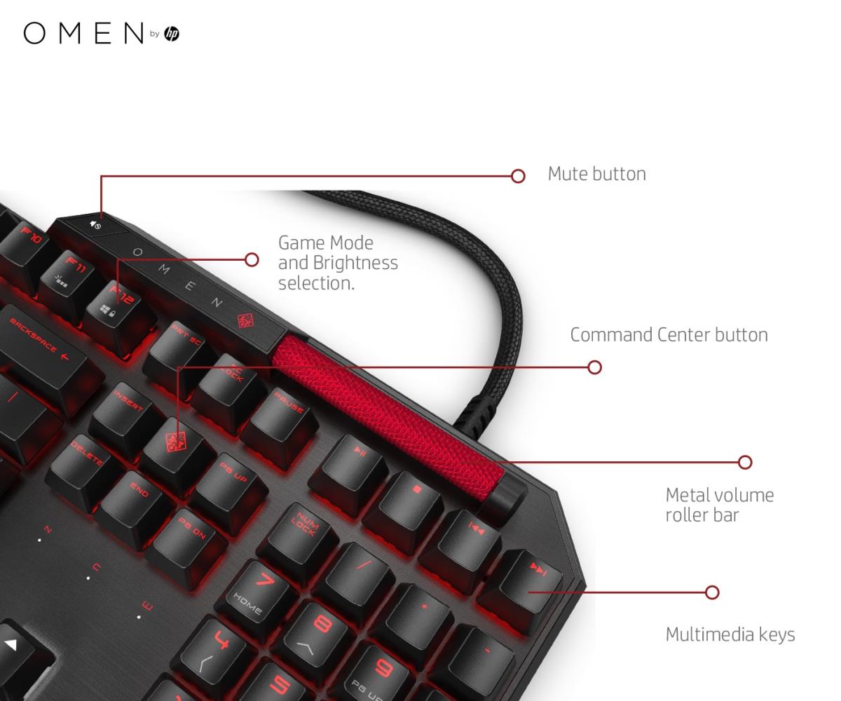 OMEN by HP Sequencer Keyboard - Qwerty Int'l