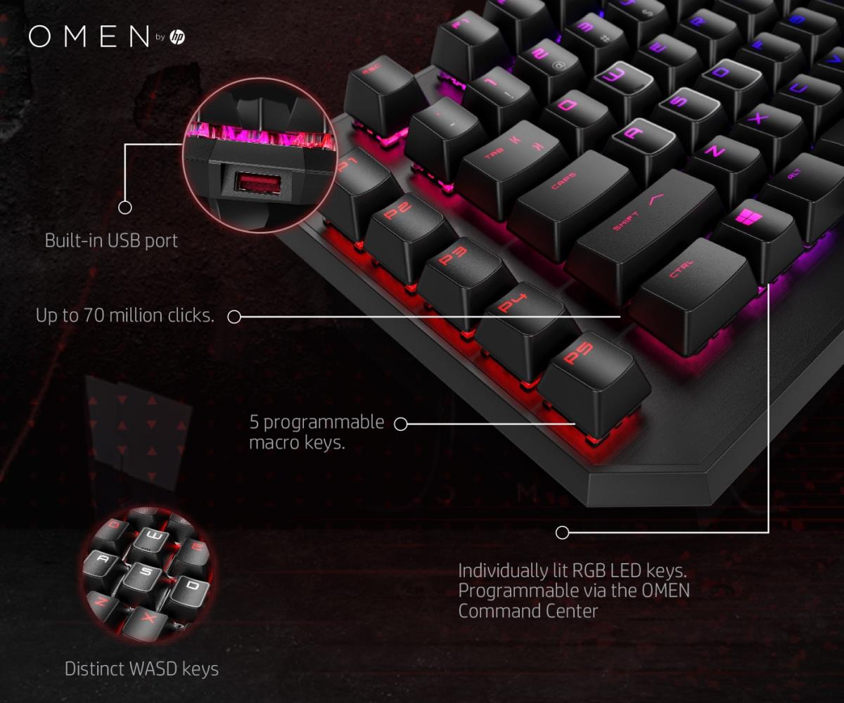 OMEN by HP Sequencer Keyboard - Qwerty Int'l