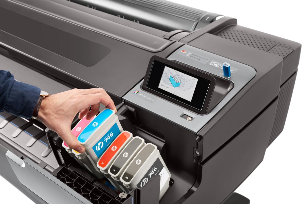 DesignJet Z6dr PostScript Printer with V-Trimmer - Color Printer - Inkjet - 44in - USB / Ethernet