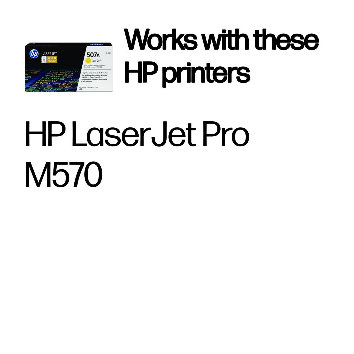 Toner Cartridge - No 507A - 6K Pages - Yellow