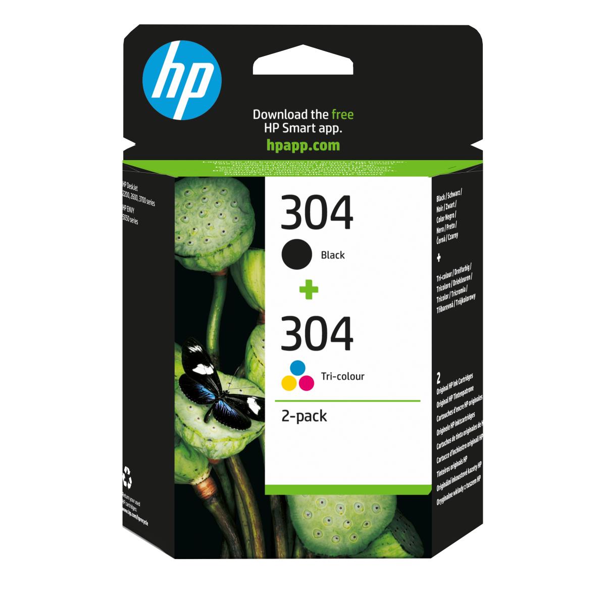 Ink Cartridge - No 304 - Black/Tri-colo - Combo Pack - Blister