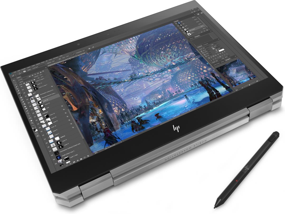 ZBook Studio x360 G5 - 15.6in - E2176M - 32GB RAM - 512GB SSD - P1000 4GB - Win10 Pro - Azerty Belgian