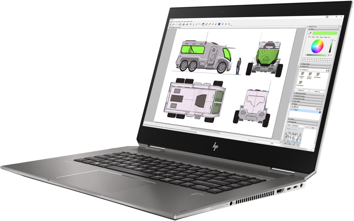 ZBook Studio x360 G5 - 15.6in - E2176M - 32GB RAM - 512GB SSD - P1000 4GB - Win10 Pro - Azerty Belgian
