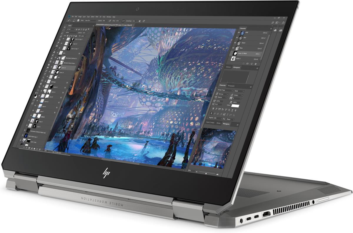 ZBook Studio x360 G5 - 15.6in - E2176M - 32GB RAM - 512GB SSD - P1000 4GB - Win10 Pro - Azerty Belgian