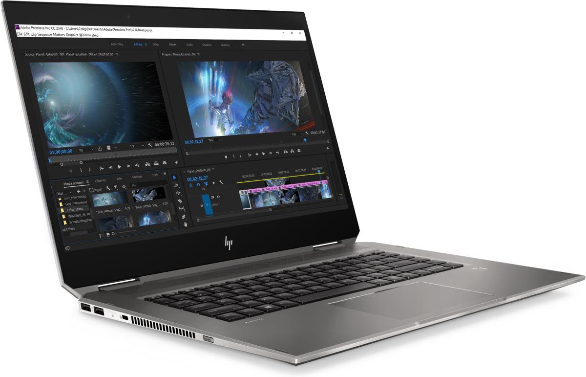 ZBook Studio x360 G5 - 15.6in - E2176M - 32GB RAM - 512GB SSD - P1000 4GB - Win10 Pro - Azerty Belgian